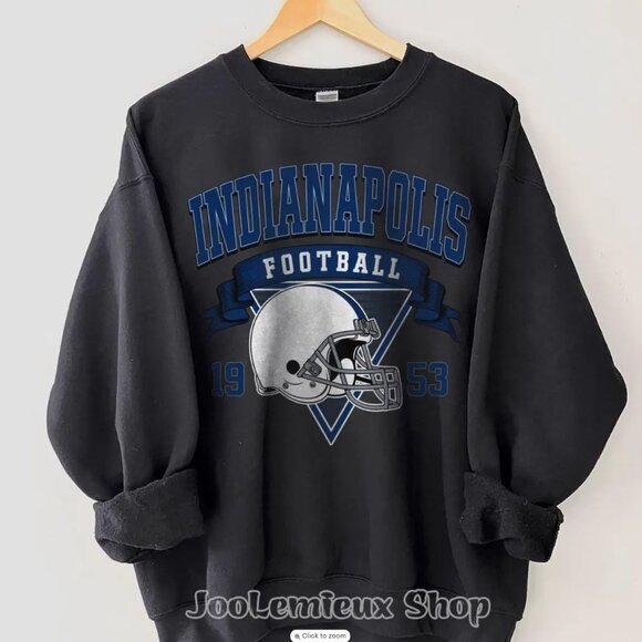Est 1953 Indianapolis Colts Football Sweatshirt Baltimore Colts Shirt Sweater - Picture 2 of 3